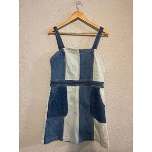 Alice + Olivia Blue and White Mini Dress